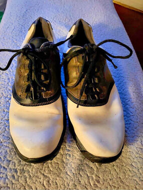 FootJoy Premiere Series Field Golf Shoes White & Brown size 10.5